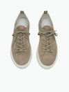 Officine Creative Taupe Suede Low Top Sneakers