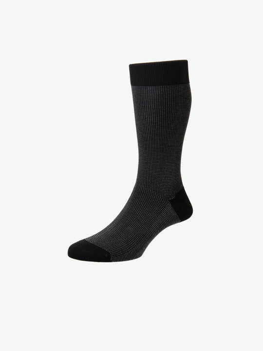 Pantherella Socks Birdseye Black | The Project Garments - A