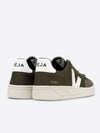 Veja V-12 Vegan B-Mesh Olive White Sneakers