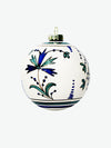 Les Ottomans Hand-Painted Christmas Ball Flowers Large