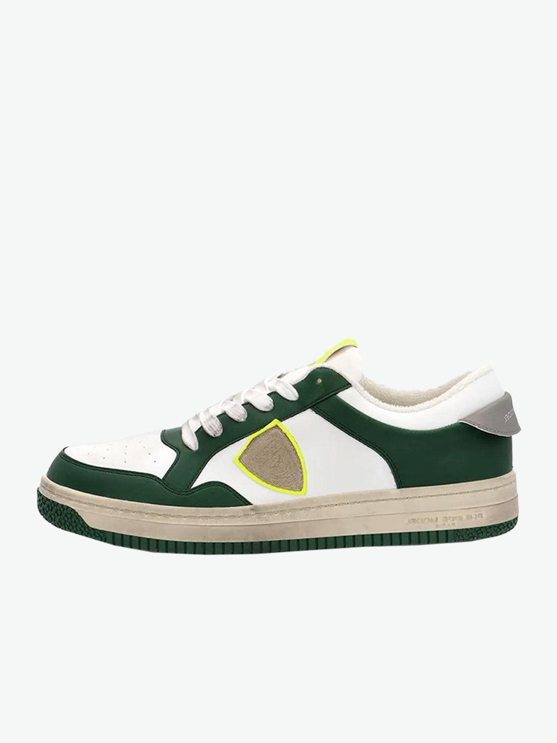 Philippe Model Lyon Sneakers Green and Yellow