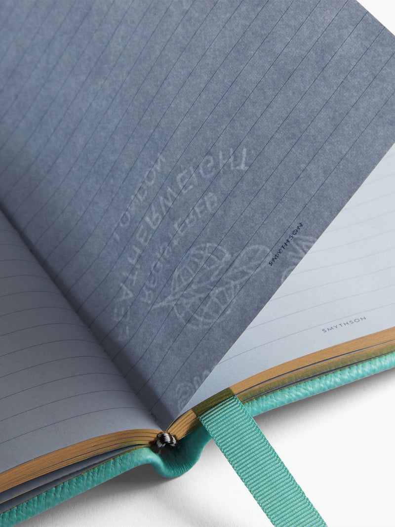 Smythson Chelsea Charm Heart Notebook in Panama