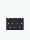 Smythson Flat Card Holder Stars Marine