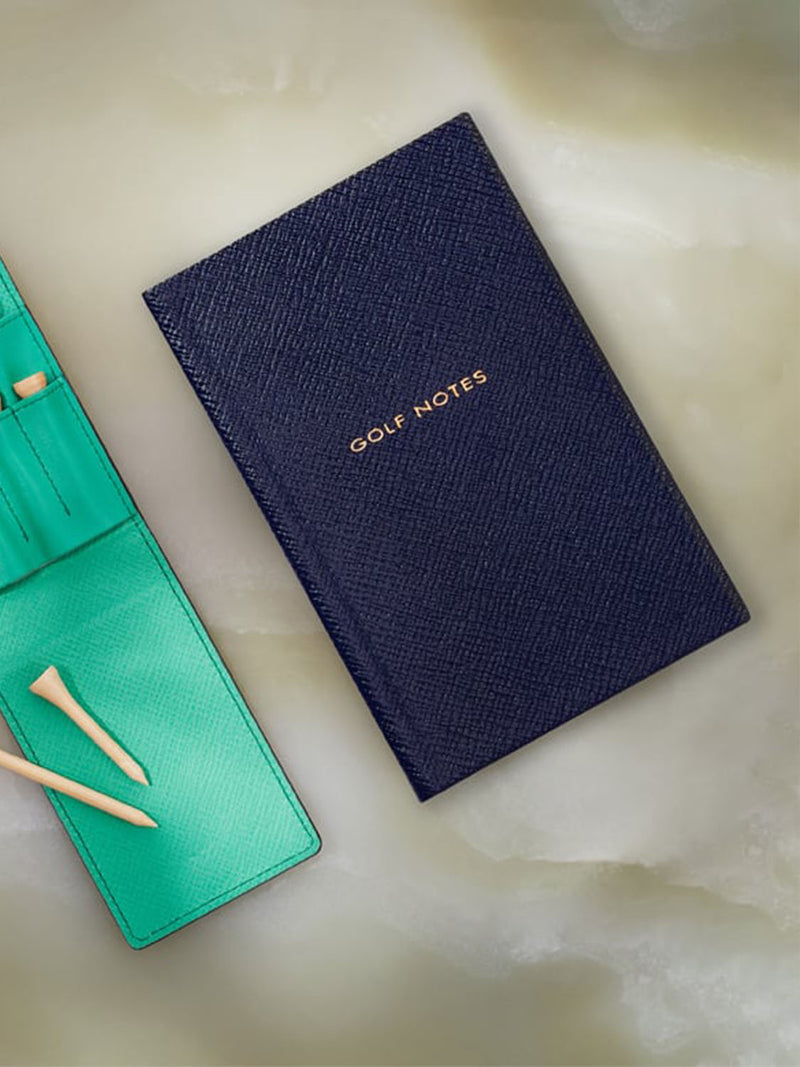 Blue Panama Leather Notebook by Smythson