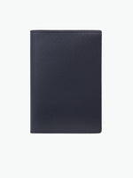 Smythson Passport Cover in Panama navy