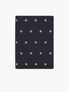 Smythson Passport Cover Stars Navy