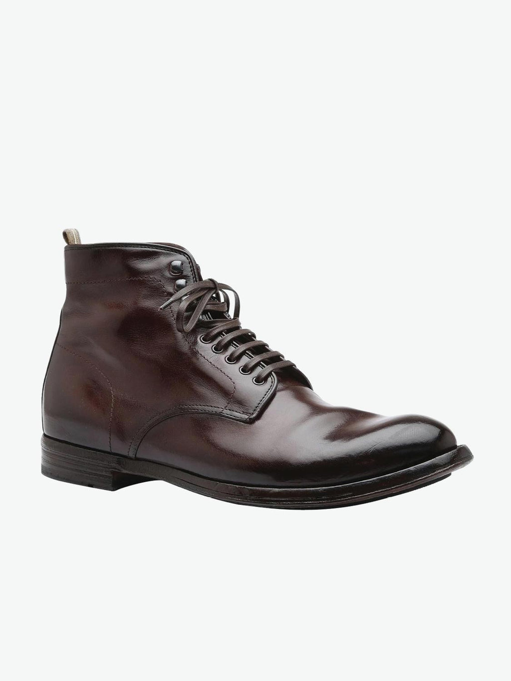 Officine Creative Anatomia 13 Dark Brown Leather Ankle Boots